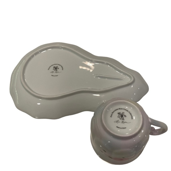 Rose Candy Collection by Lissi Kaplan Porcelain Tea Cup & Snack/Sandwich Plate - Picture 8 of 11